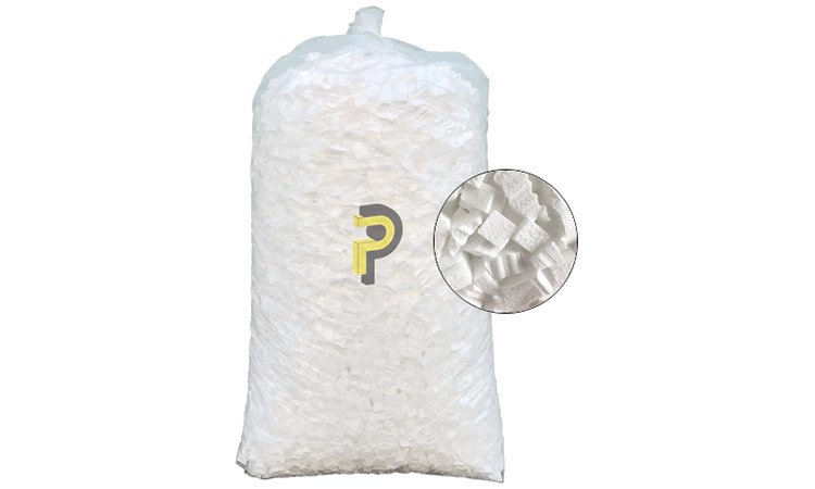 sacco da 0,5 metri cubi di patatine (chips) riempitive per imballaggio in polistirolo espanso
